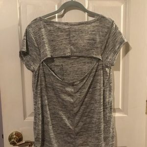 Aperture Active T shirt - Heathered gray color
